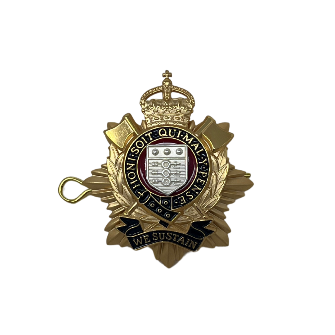 Cap Badge - RLC - Officers - Gilt & Silver with Enamel - Tudor Crown ...