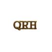 Picture of The Queen's Royal Hussars ORs Shoulder Titles - Gilt - Clutch and Pin - Pair