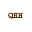 Picture of The Queen's Royal Hussars ORs Shoulder Titles - Gilt - Clutch and Pin - Pair