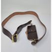 Picture of QRH Crossbelt & Pouch - OR - Size 46 - Brown Leather - Brass Mounts