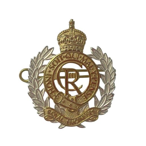 Picture of Cap Badge - Royal Eng. - Officers - Shank & Pin - Tudor Crown