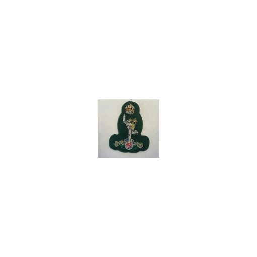 Picture of Beret Badge - B/W Officers - Royal Sig - Green - Tudor Crown