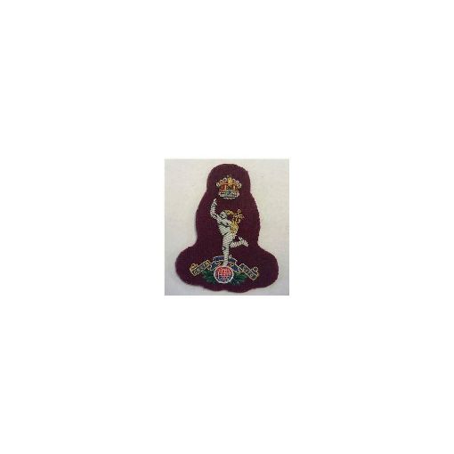Picture of Beret Badge - B/W Officers Royal Sig - Maroon - Tudor Crown