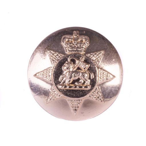 Picture of The PWRR Tunic Button (Queen's Regiment Pattern) - Gold AAL - 30L