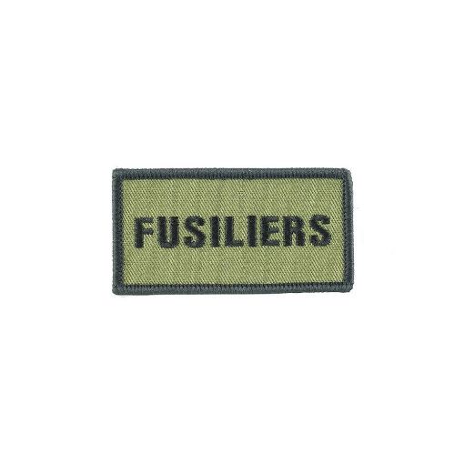 Picture of Fusiliers Shoulder Patch - Black on Olive - Pack of 5