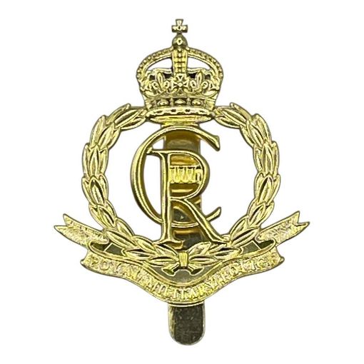 Picture of Cap Badge - RMP - V Hook - Brass - Tudor Crown