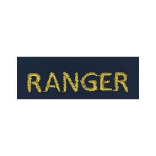 Picture of OR No1 Dress RANGERS Qualification Badge - Dark Blue - Yellow Emb - x