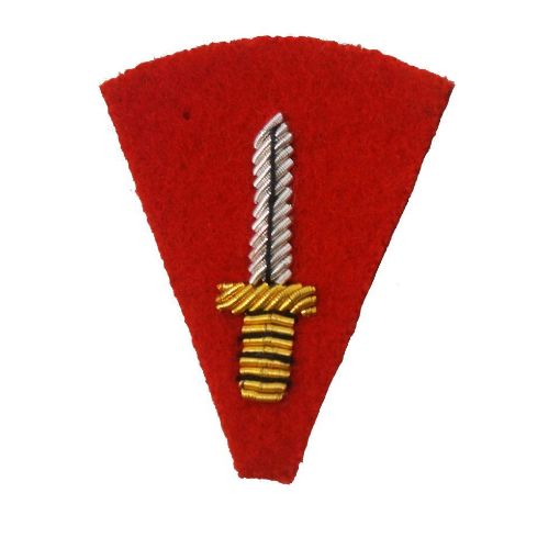 Picture of Mess Dress - Commando Dagger Badge - Gold on Scarlet