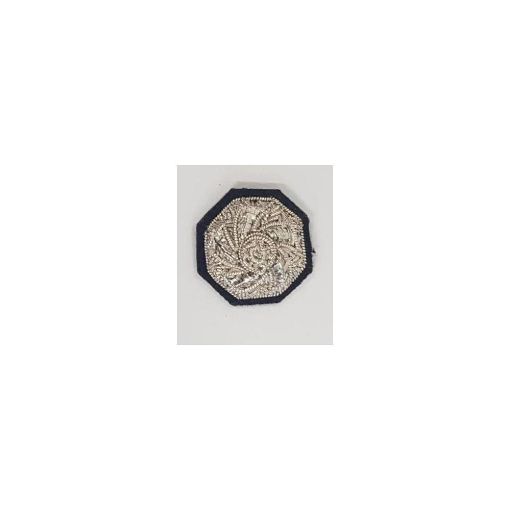 Picture of Small Impeller (hand Embroidered) Silver Bullion-On Black 