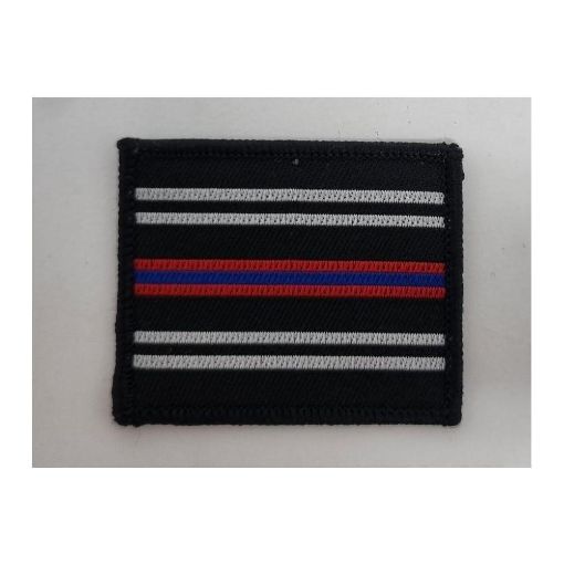 Picture of AGC TRF - ALS - White/Red/Blue Stripes on Black -Pack of 5