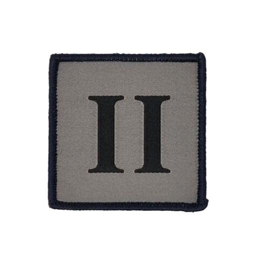 Picture of The Ranger Regiment TRF - "II" - Black on Grey with Dark Blue Border - Velcro - Pack of 5