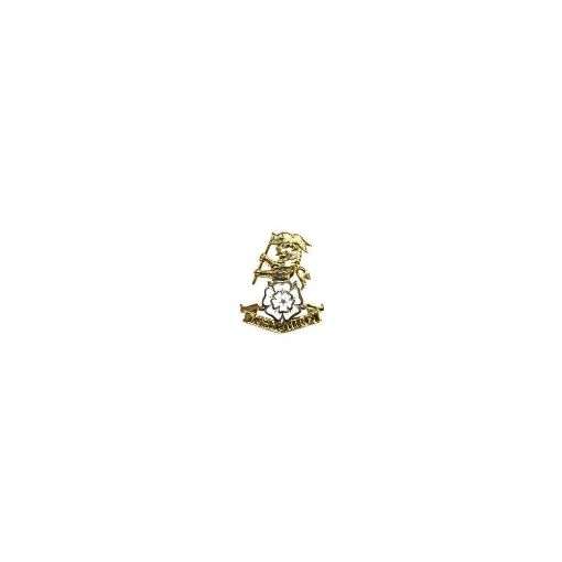 Picture of Cap Badge Yorkshire Regiment - Gilt - V - hook