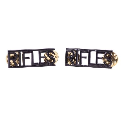 Picture of The Rifles Shoulder Titles - Black - Pairs