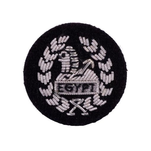 Picture of The Rifles Side Hat Back Badge - B/W Silver & Black