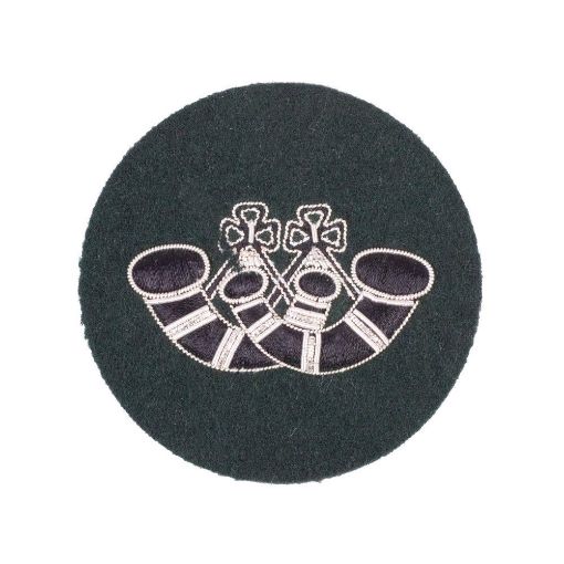 Picture of Rifles Mess Dress - Bugle Major Qualification Badge - Silver on Rifle Green