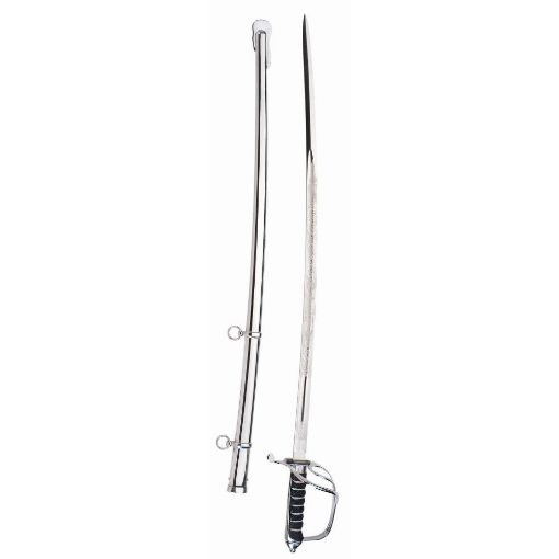 Picture of Sword - Ceremonial - Royal Artillery Officers' Pattern - Etched Royal Logistic Corps - Tudor-Stainless