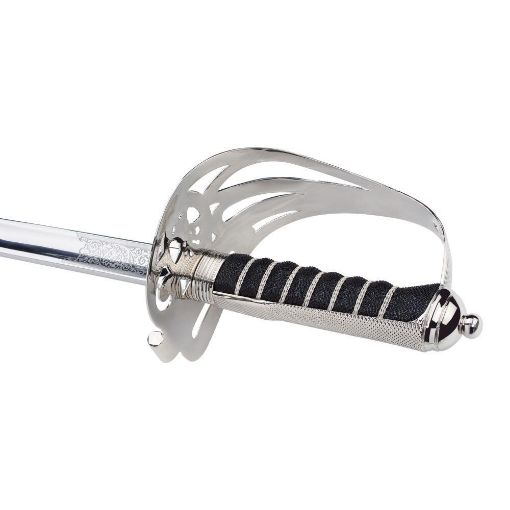 Picture of Sword - The Royal Gurkha Rifles Officers’ (Black Buff) Custom etching - Tudor Crown