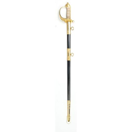 Picture of Sword & Scabbard - Royal Navy Officers Below Flag Rank - CIIIR - Tudor Crown