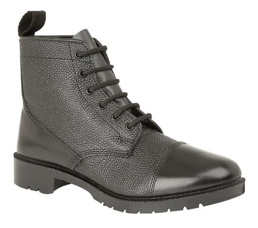 Picture of Black DMS Boot - Hi Shine Toe & Counter - Size 11