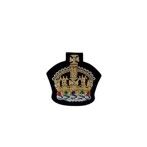 Picture of Mess Dress Crown - Warrant Officer Class 2 - Gold on Navy Ground - Tudor Crown