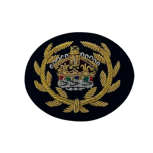 Picture of Mess Dress Crown - Regimental Quartermaster Sergeant - Gold on Black - Tudor Crown