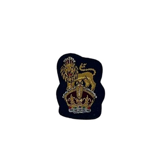 Picture of Staff Officer Forage Cap Badge Navy Ground - Tudor Crown