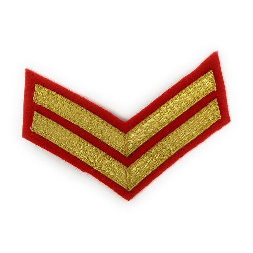 Picture of Mess Dress - Chevrons - Gold on Scarlet - Corporal