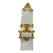 Picture of Colourbelt MoD - 3" Gloss White PVC w. Gilt Fittings