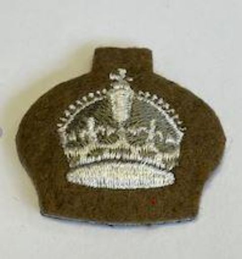 Picture of Crown - Khaki Ground - Guards - Pairs - Tudor Crown