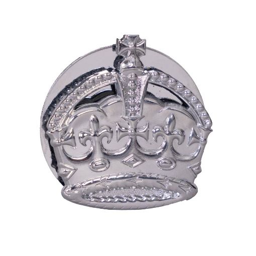 Picture of Metal Crown WO2 (CSM) - Chrome with Back Plate - Shank Fitting - Tudor Crown