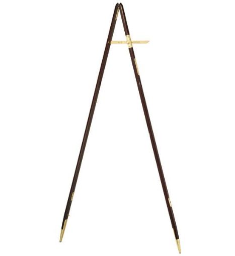 Picture of UK MoD Racer Pace Stick - Brass Fittings - Dark Oak Finish - 43"with Sleeve & Nameplate
