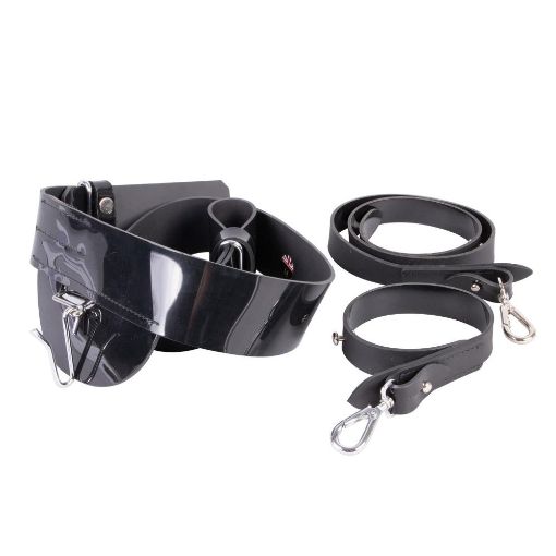 Picture of S/belt +sling,Black PVC  57mm Chrome ,39-44" Lge